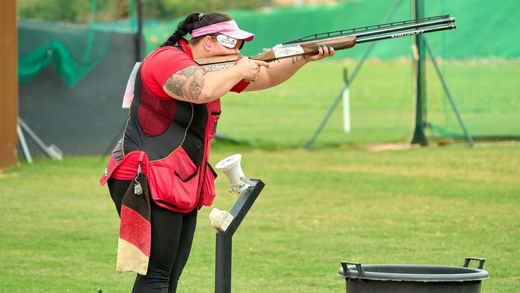Foto: ISSF / Europameisterin Kathrin Murche kam bei der WM in Athen hervorragend in den Wettkampf, konnte das Level aber nicht halten und wurde nur 19.