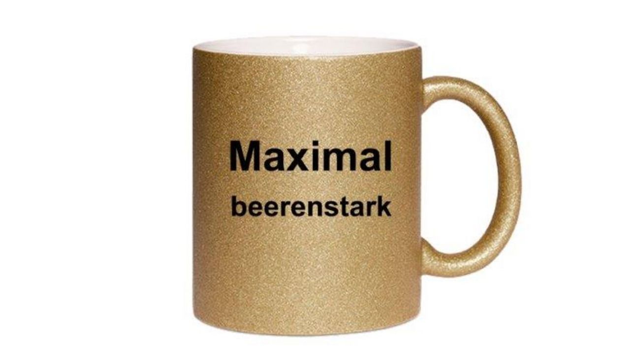 Foto: DSB-Shop / "Maximal beerenstark", auch diese Tasse aus dem DSB-Shop. Diese wie auch personalisierte Tassen können dort erworben werden.