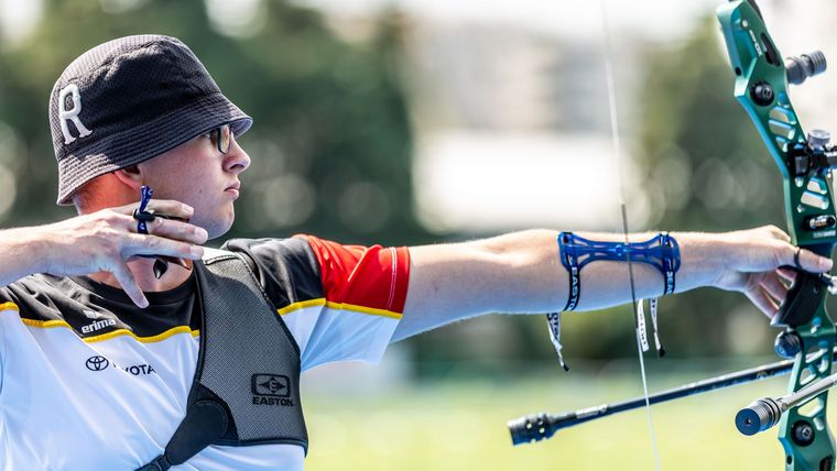 Foto: World Archery / Leon Zemella zeigte beim Weltcup in Madrid eine konstant hervorragende Leistung und wurde mit Platz vier belohnt. 