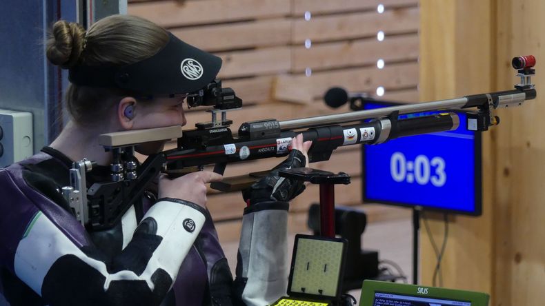 Foto: Michael Eisert / Xenia Mund erreichte mit dem Luftgewehr ebenfalls das Finale und wurde Siebte. Foto: Michael Eisert / Xenia Mund erreichte mit dem Luftgewehr ebenfalls das Finale und wurde Siebte.