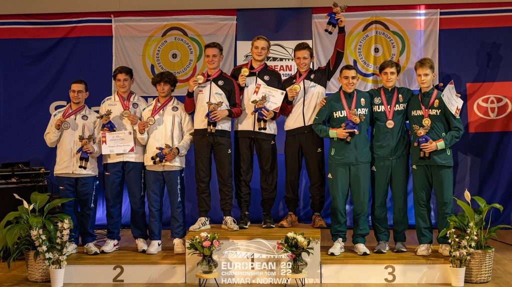 Druckluft-EM Hamar: DSB-Juniorenteams im Medaillenrausch