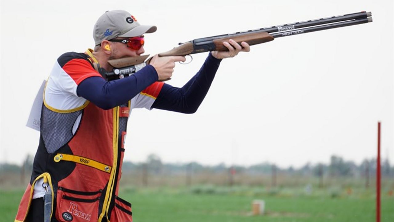 Foto: ISSF / Bei den European Games im Skeet-Wettbewerb dabei: Vincent Haaga.