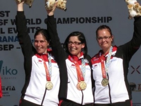 Gold und Bronze für deutsche Luftgewehrschützinnen bei der WM in Granada