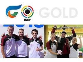 WM in Changwon: Doppel-WM-Gold für Liegend-Trios
